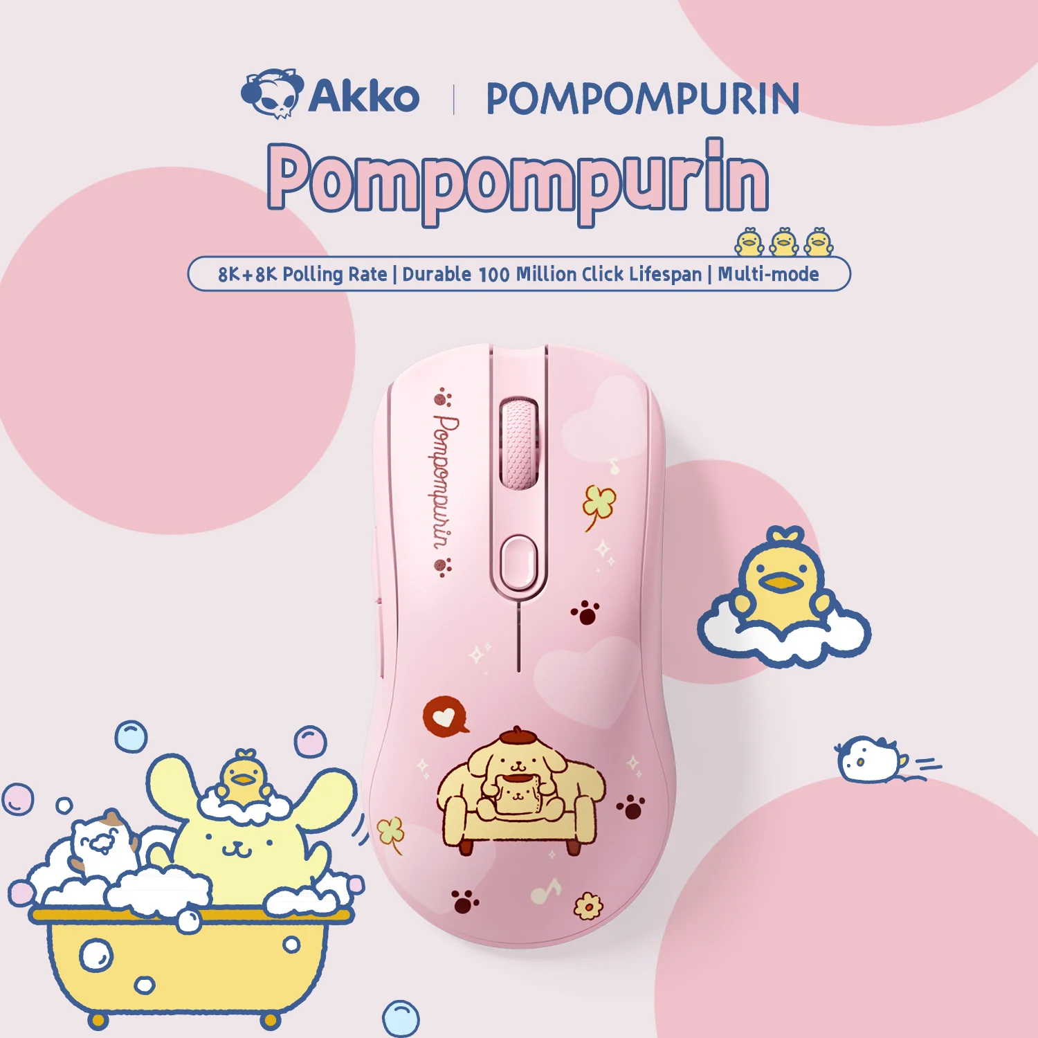 AG ONE 8K Gaming Mouse Pompompurin - Image 7