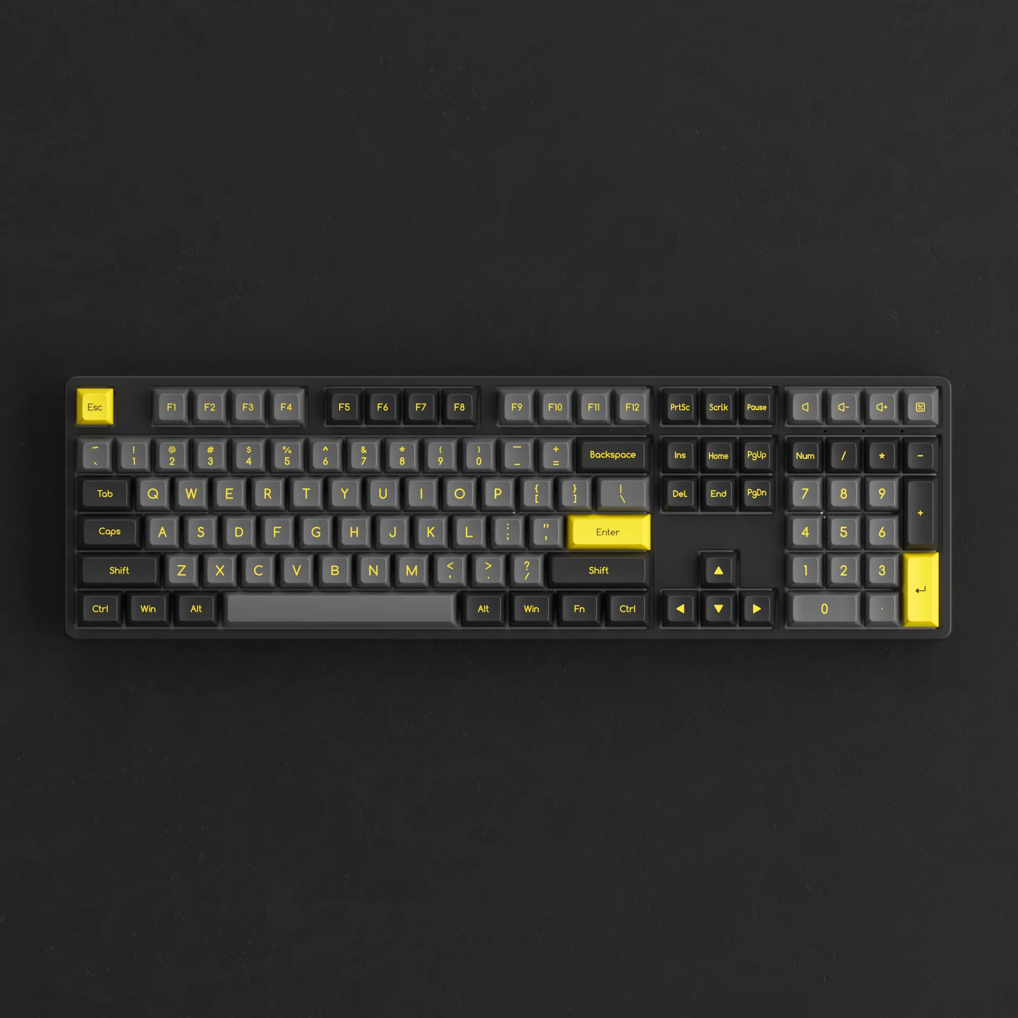 Black & Gold ABS SAL Keycap Set (195-Key) - Image 9