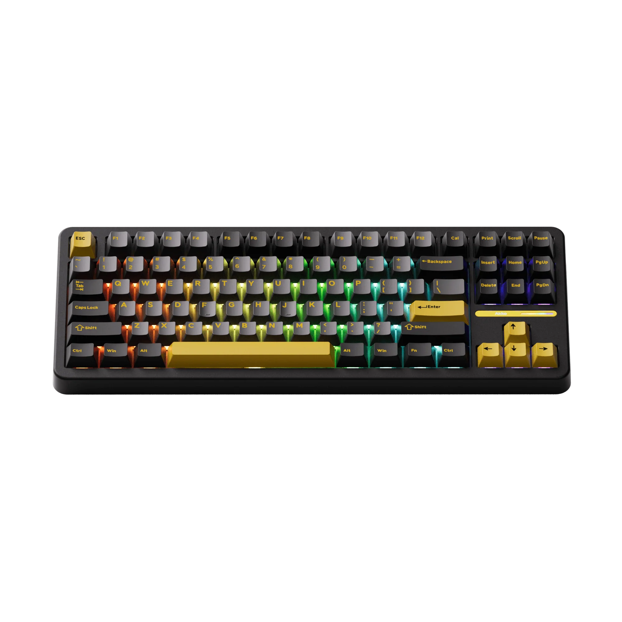 Black & Gold TAC87 Mechanical Keyboard - Image 3