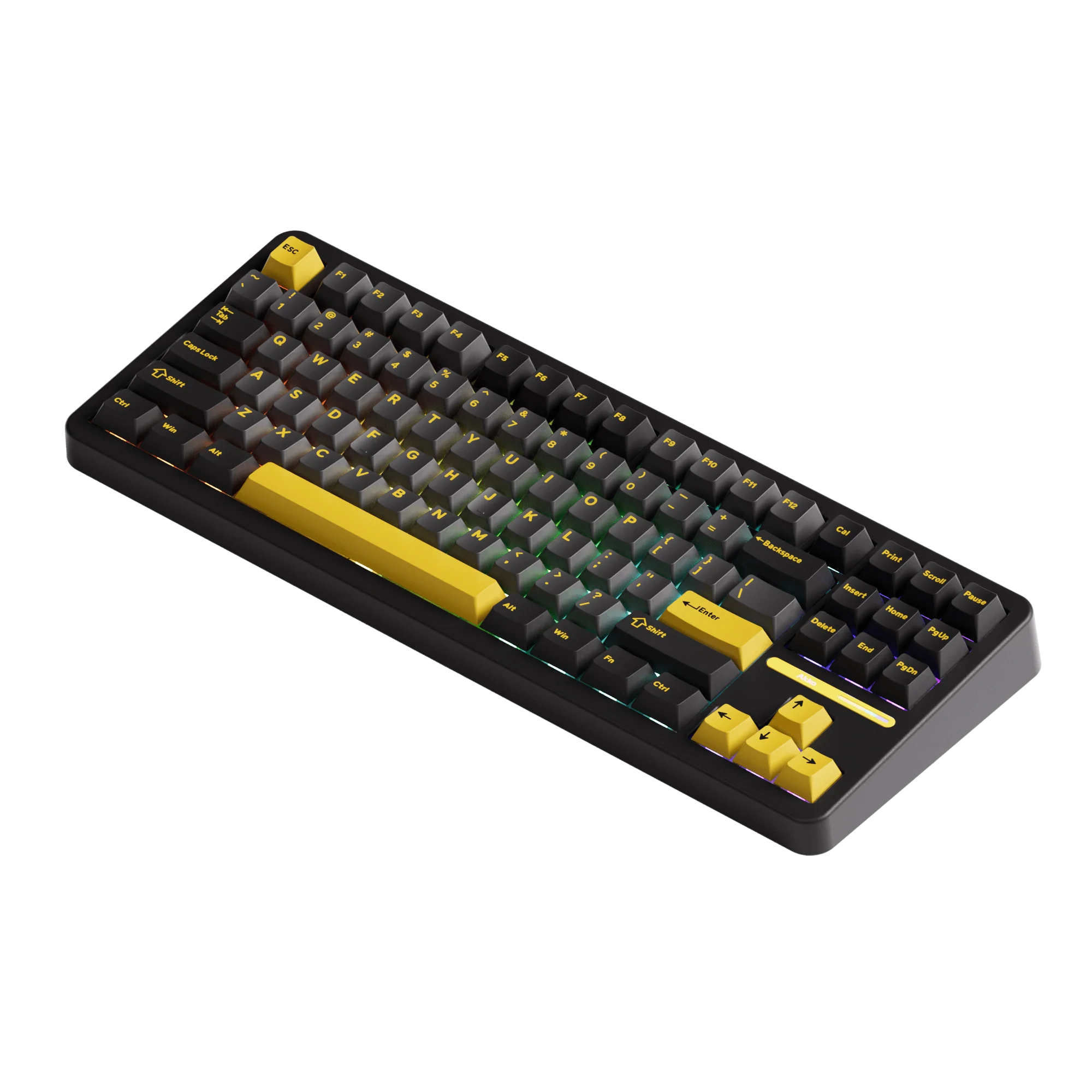 Black & Gold TAC87 Mechanical Keyboard - Image 5