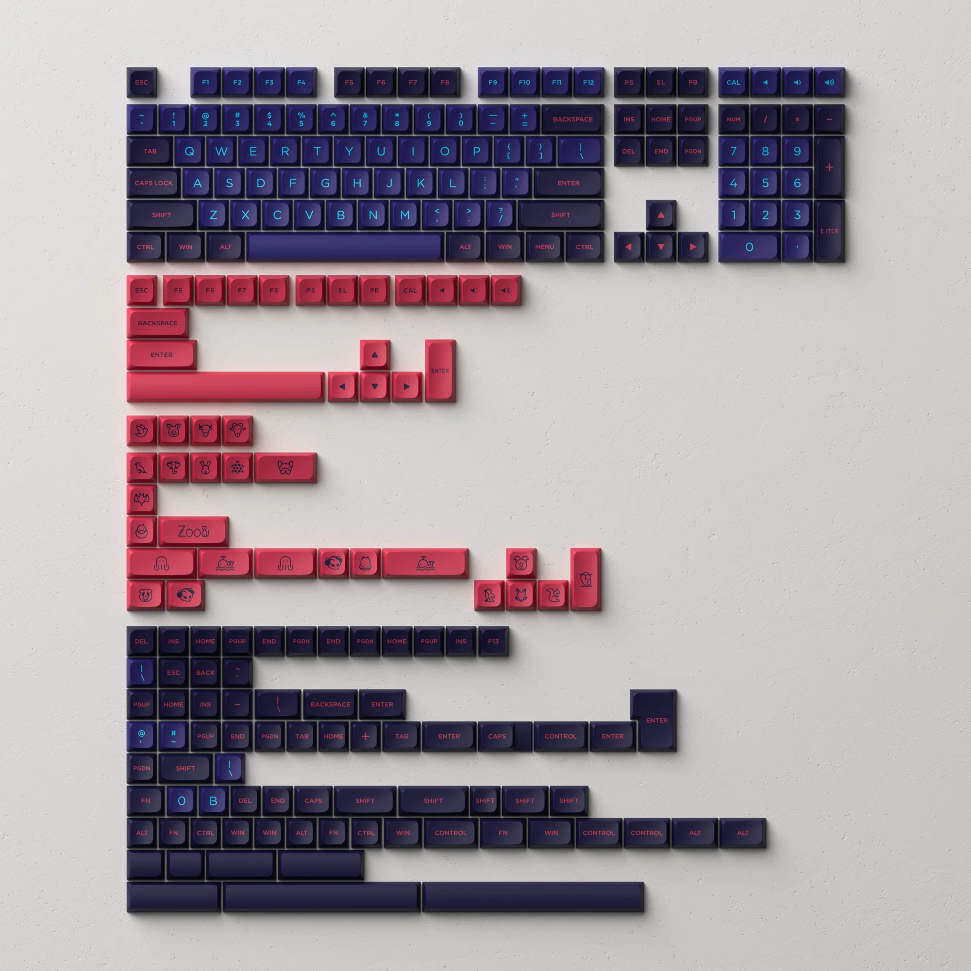 Carolina Blue Keycap Set(227-Key) - Image 26