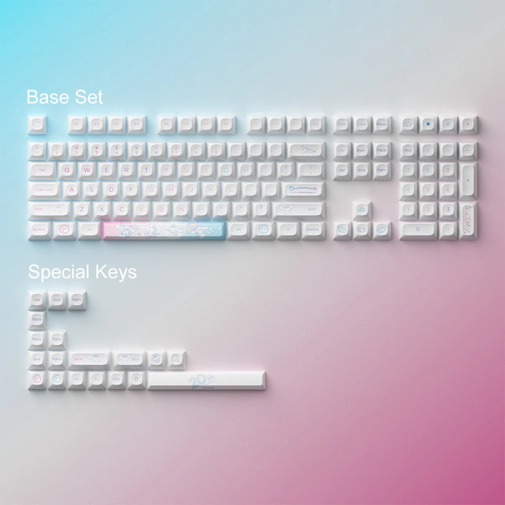 Cinnamoroll 20th Anniversary OPI Keycap Set(127-Key) - Image 5