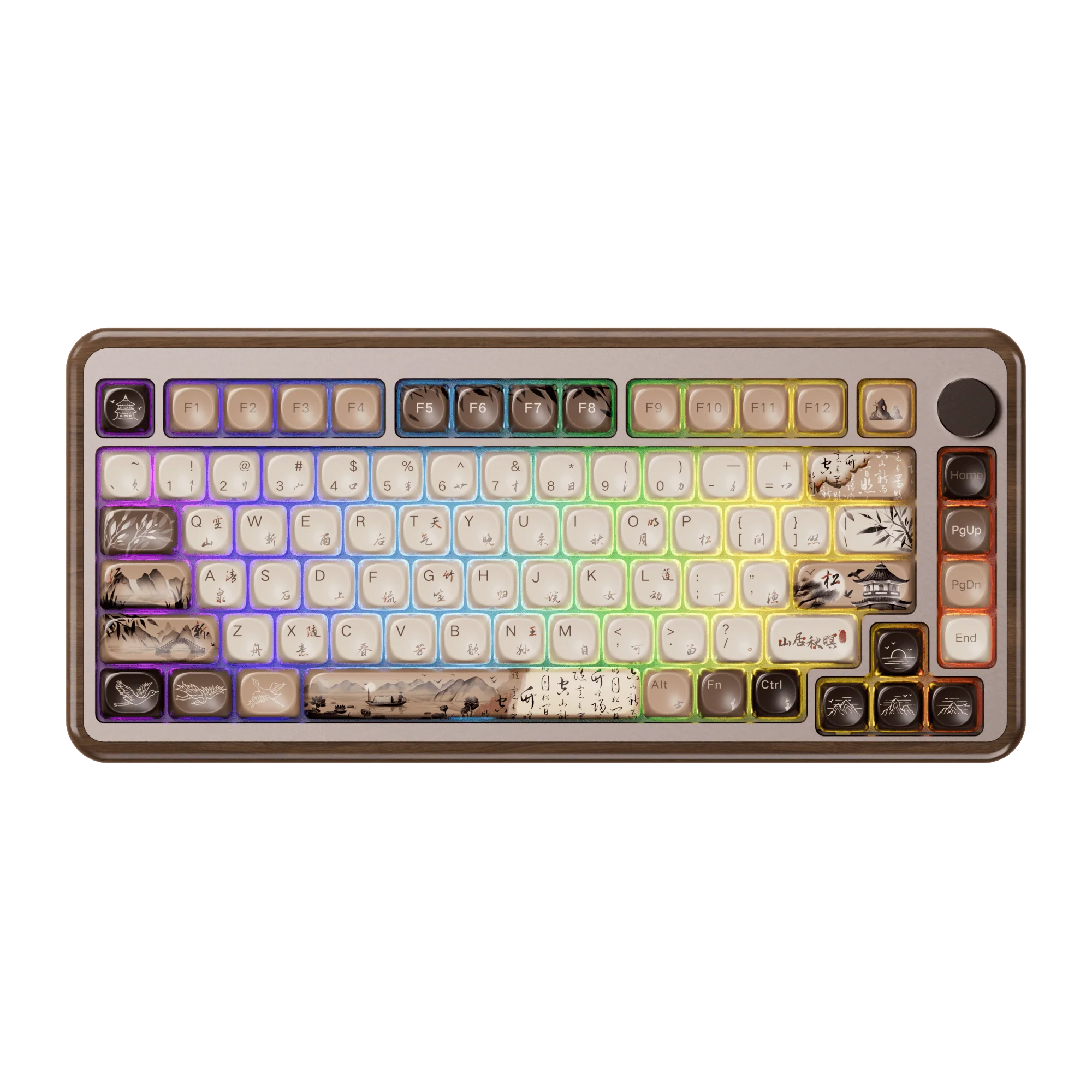 MU02 Mountain Seclusion Wooden Keyboard - Image 11