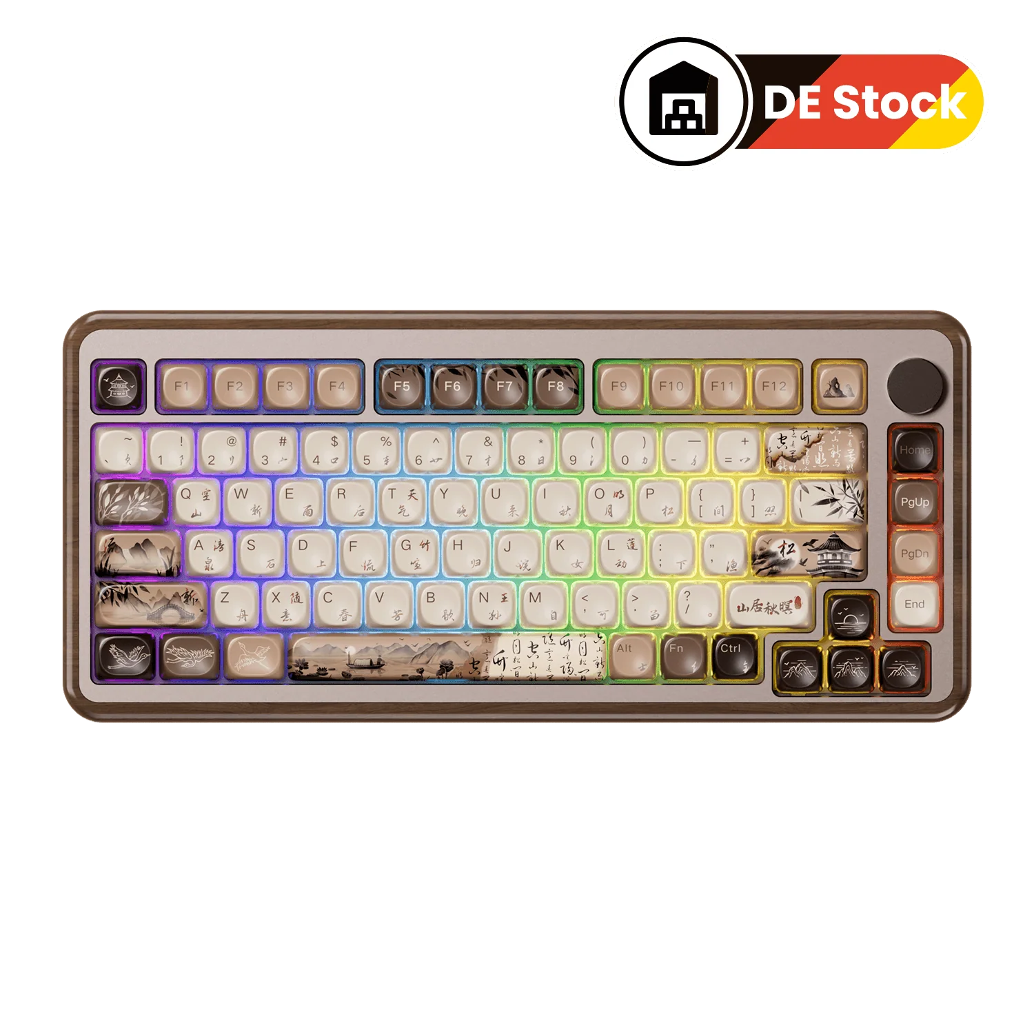 MU02 Mountain Seclusion Wooden Keyboard - Image 16