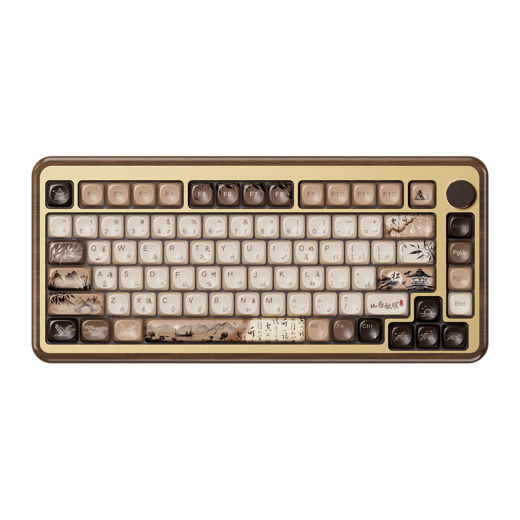 MU02 Mountain Seclusion Wooden Keyboard - Image 19