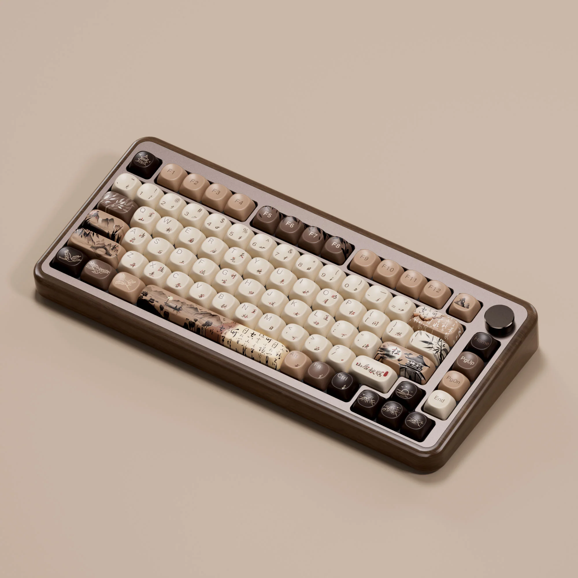 MU02 Mountain Seclusion Wooden Keyboard - Image 6