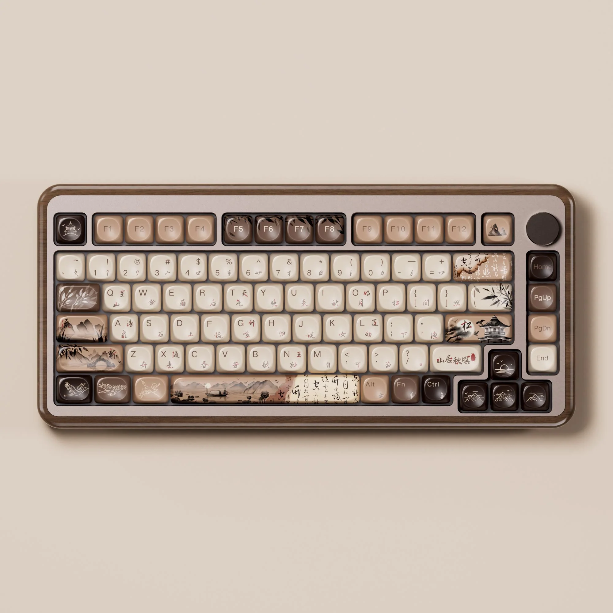 MU02 Mountain Seclusion Wooden Keyboard - Image 7