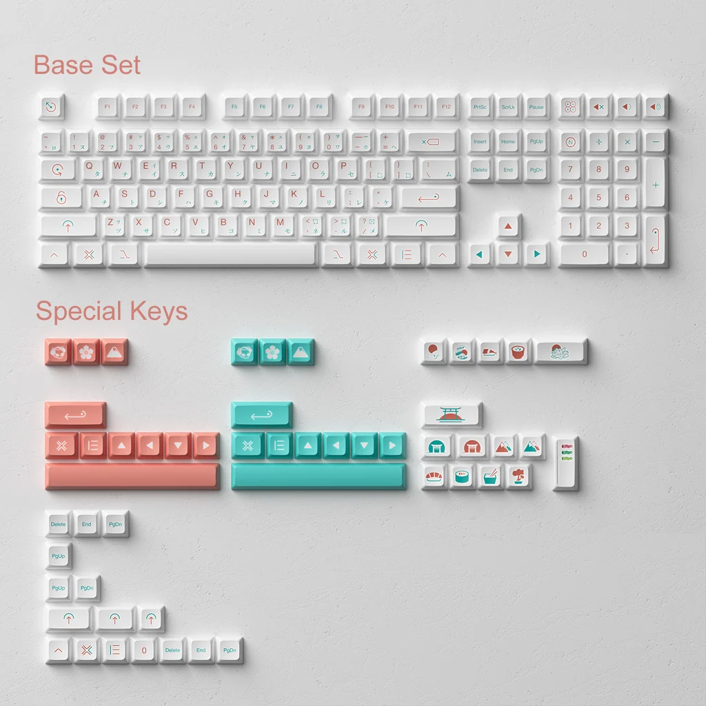 Red Fuji Keycap Set (161-Key) - Image 4