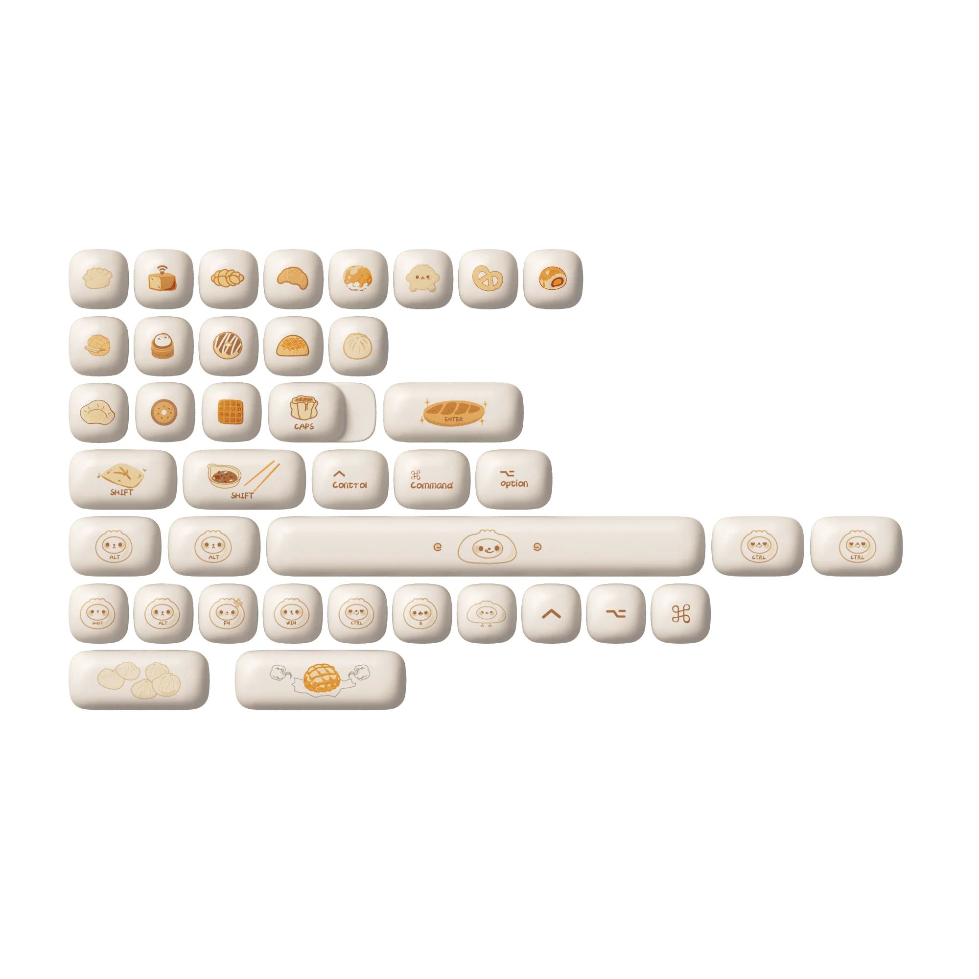Steamed Buns Keycap Set (144-key) - Image 4