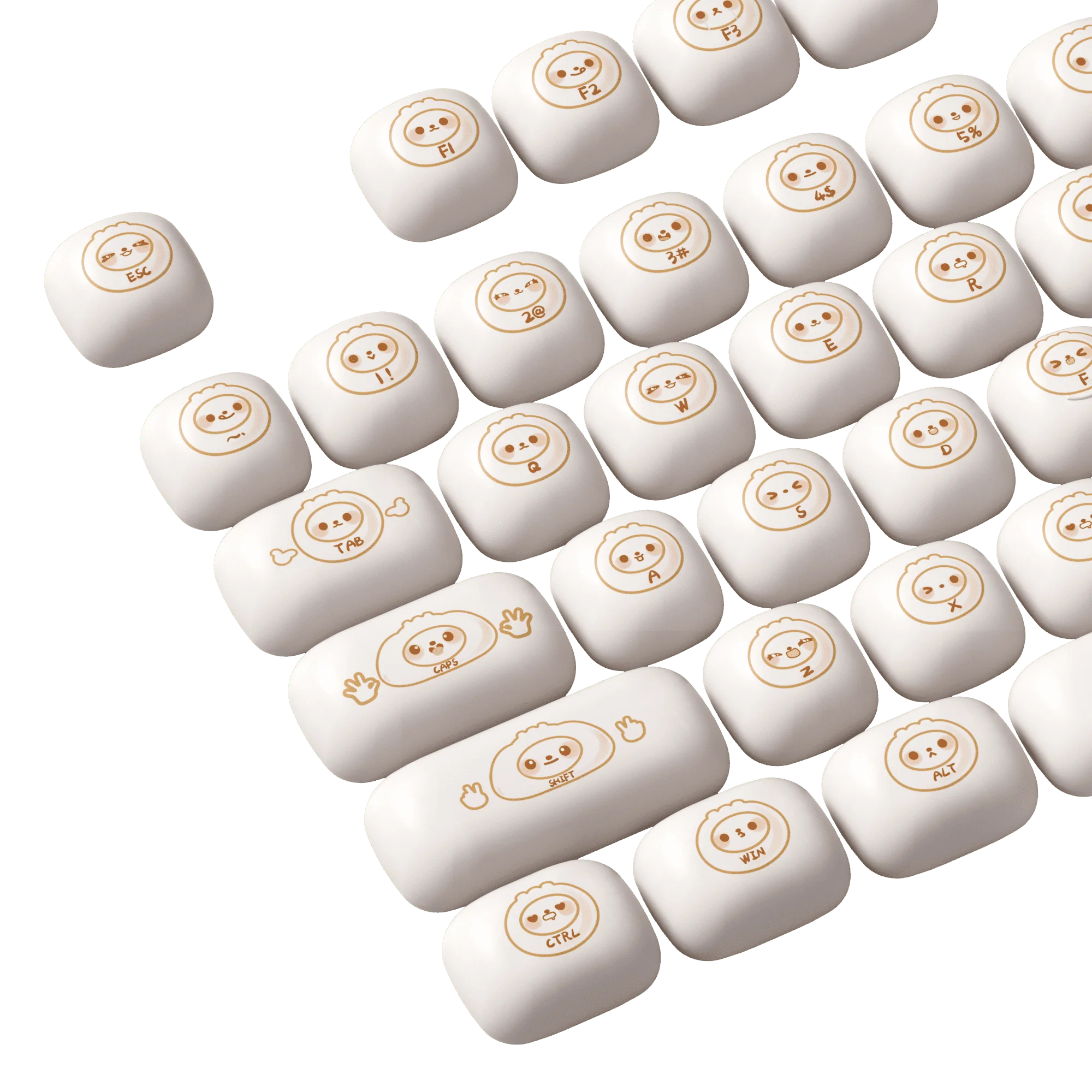 Steamed Buns Keycap Set (144-key) - Image 5