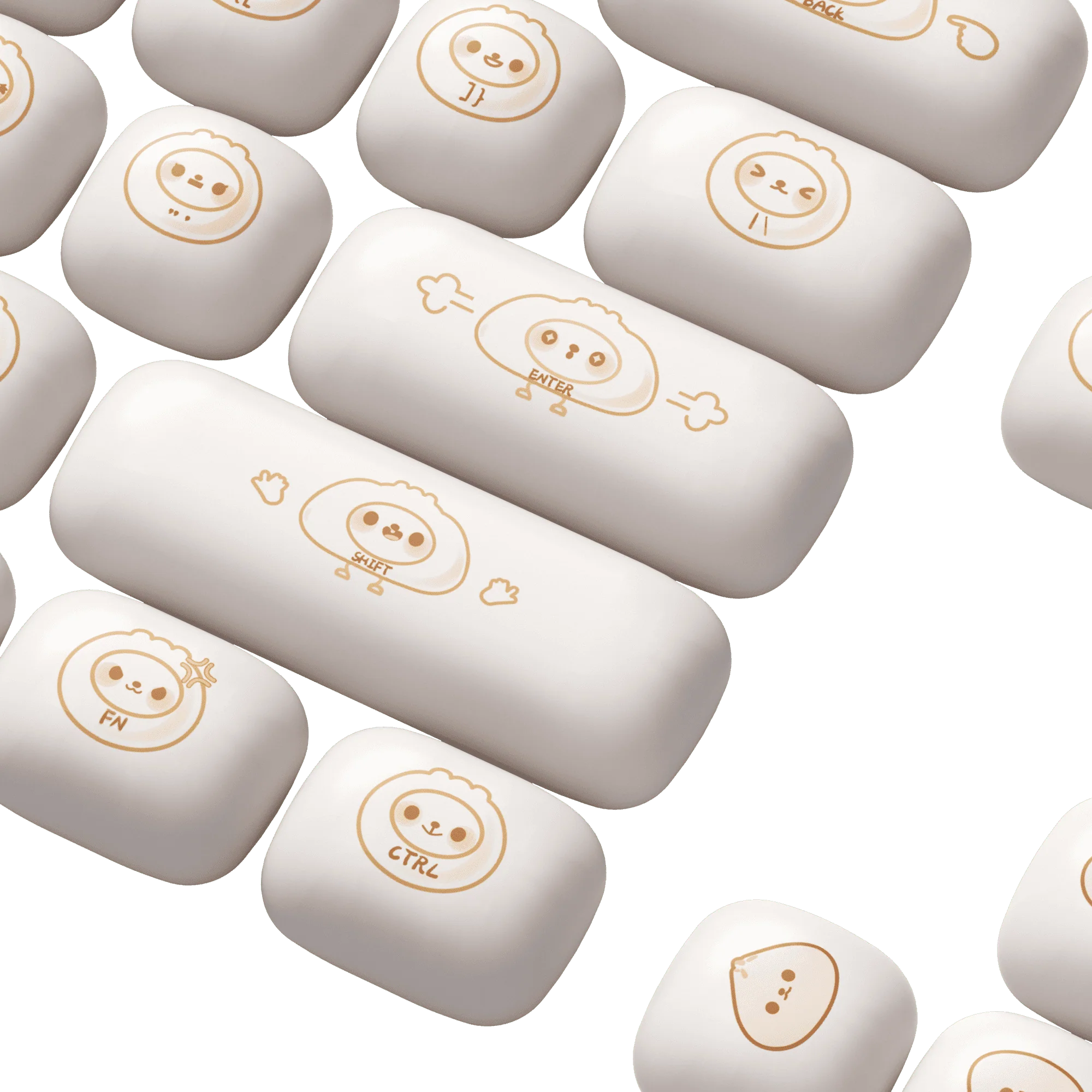 Steamed Buns Keycap Set (144-key) - Image 6