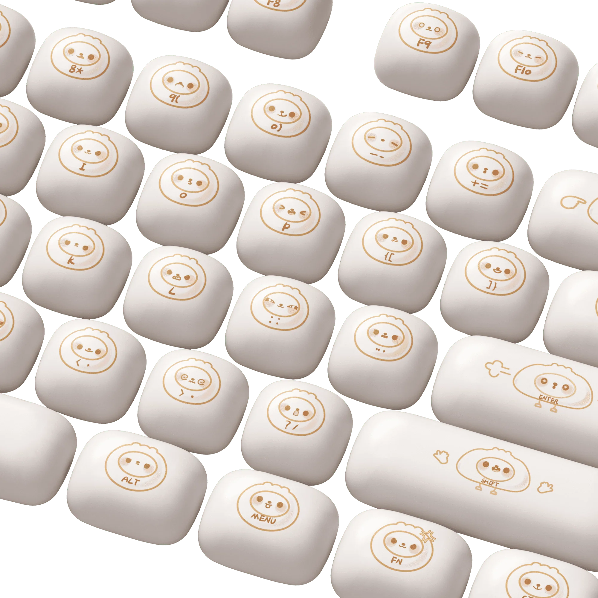 Steamed Buns Keycap Set (144-key) - Image 8