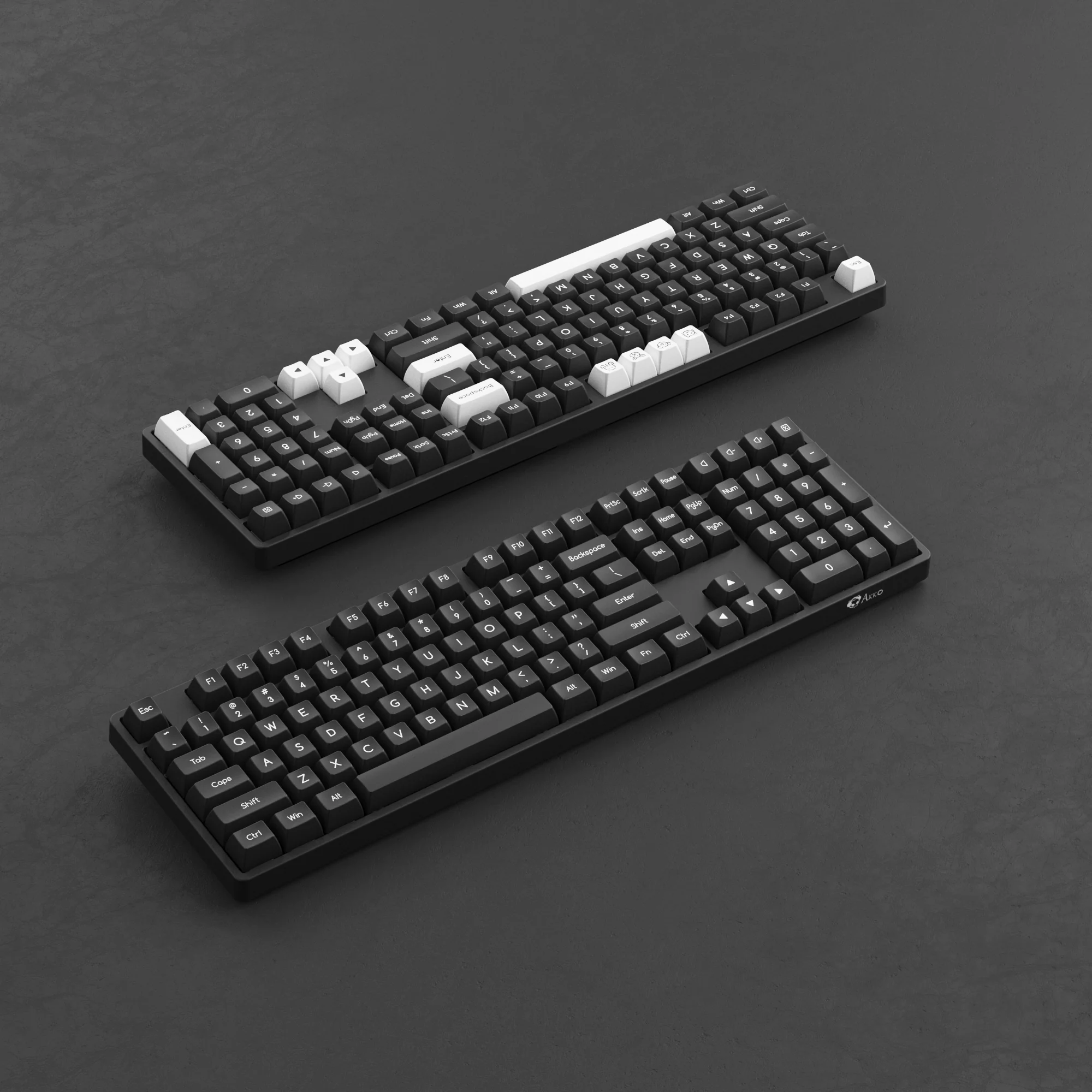 White on Black ABS SAL Keycap Set (195-Key) - Image 8